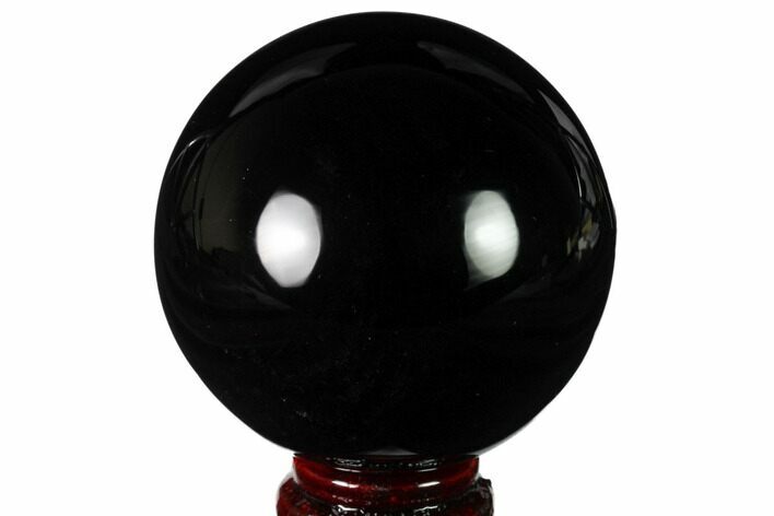 Polished Obsidian Sphere - Mexico #163288